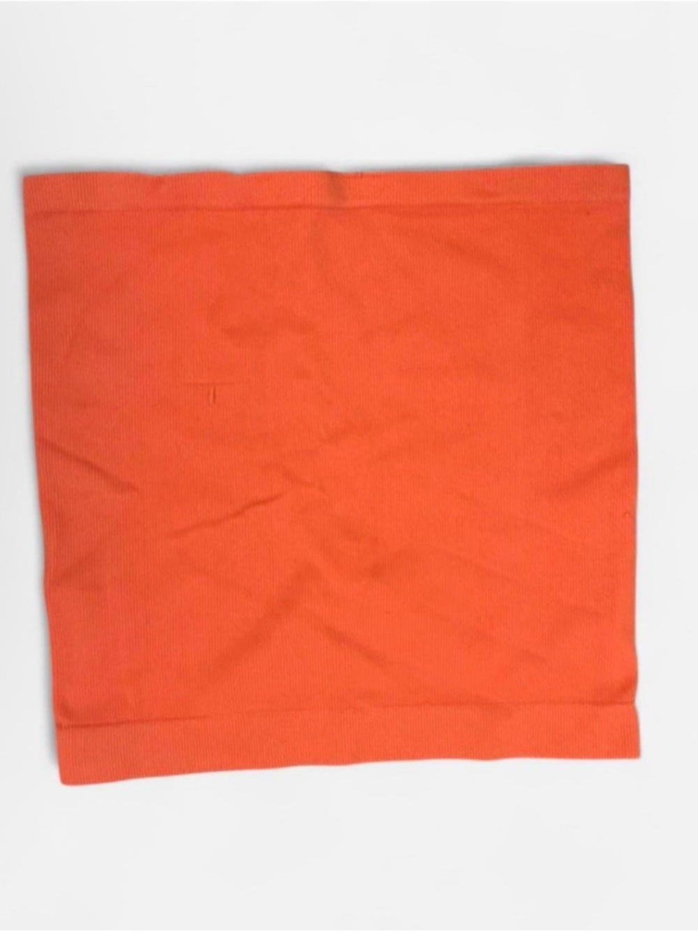 Urban Outfitters Coral Ribbed Strapless Crop Top